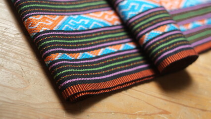 colorful wool scarf