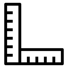 Obraz premium Icon Ruler With Style Outline