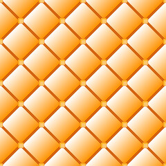 Fototapeta na wymiar Orange vintage ceramic tile floor for kitchen or bathroom. EPS 10 vector background. Seamless pattern. Diagonal geometric squares texture