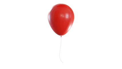 Fotobehang red balloon isolated on white © slumart