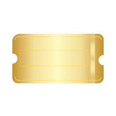 gold metal plate