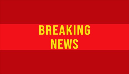 Breaking news banner isolated on Red brown background. breaking news banner design template. illustration
