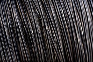 coil of metal wire copper and iron