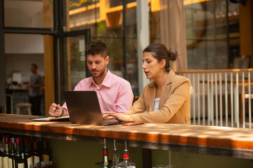 Young business colleagues