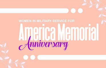 Women in Military Service for America Memorial Anniversary. Holiday concept. Template for background, banner, card, poster, t-shirt with text inscription