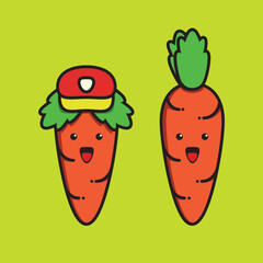 funny cartoon vegetables