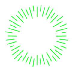 Sunburst lines. Radial light rays. Explosion shining