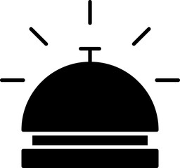 hotel booking,cloche and tray