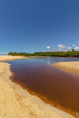 natural landscape in the district of Trancoso in the city of Porto Seguro, State of Bahia, Brazil
