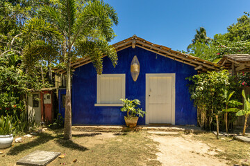Fototapeta na wymiar historic house in the district of Trancoso in the city of Porto Seguro, State of Bahia, Brazil