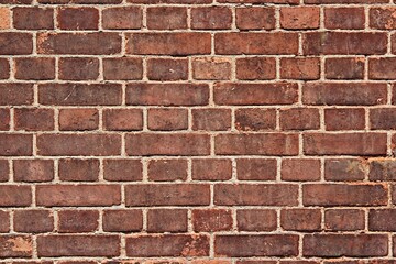 古いオレンジレンガの背景　レトロな風合い
