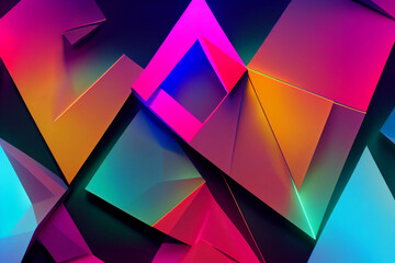 Colorful neon light background