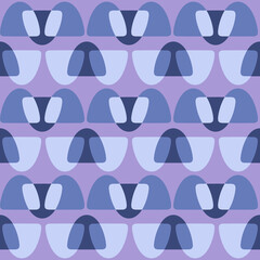 Abstract rounded ornament for decorating any surfaces or things. Seamless pattern.