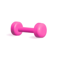 Set of 3d Dumbbells Set, Realistic Detailed Close Up View Isolated on White Background. Sport Element of Fitness Dumbbell, Vector