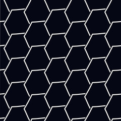Obraz premium Paint brush hexagons. Hand drawn honeycombs background. Hexahedrons wallpaper. Hives motif. Geometric backdrop. Ethnic digital paper. Web designing. Textile print. Seamless pattern.