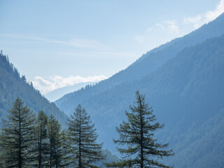 mountains in Kurzras in South Tyrol