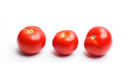 tomatoes isolated on white background