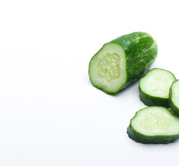 cucumber on white background