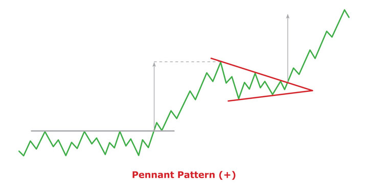 Pennant Pattern (+) White & Black