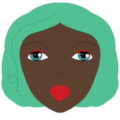 Cartoon illustration of a woman