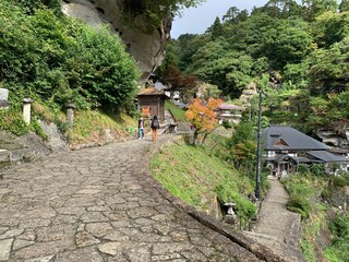 立石寺の開山堂からの景色