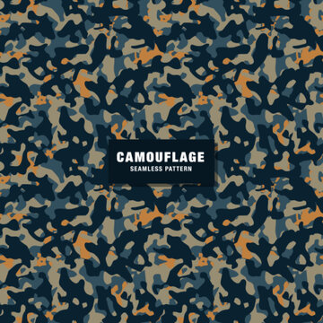 Camouflage Seamless Pattern Background