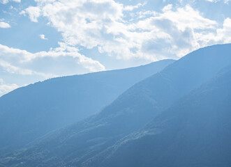 landscape of city Meran in South Tyrol, Italy