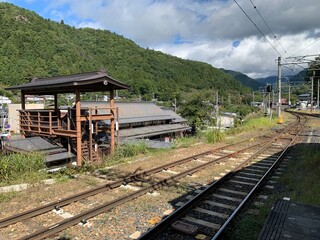 Fototapeta na wymiar 山寺駅からの景色