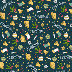 Cute Christmas Seamless Pattern