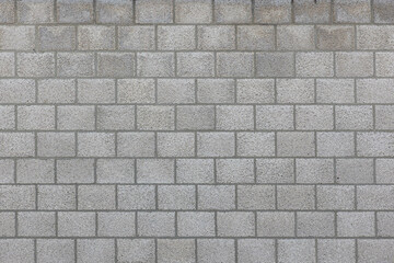 Naklejka premium Classic white grey large brick background, Abstract geometric pattern texture, Vintage outdoor brick block wall, Can be used as background for display or montage your products.