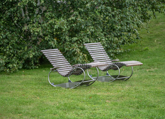 lounge in Garden in city Bad Pyrmont, Germany