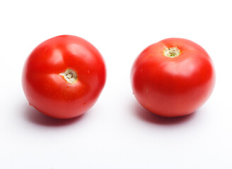 tomatoes on a white background