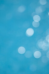 Abstract blue color background with bokeh