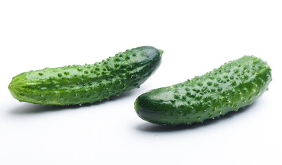 cucumber on a white background
