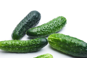 cucumber isolated on white