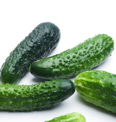 cucumber isolated on white background