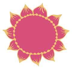 Flower illustration. Botanical decorative design element. 