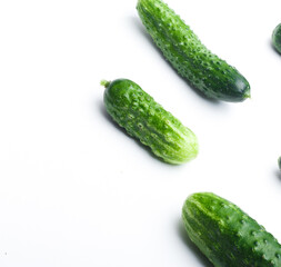 cucumber on white background