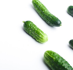 cucumber on a white background