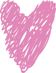 Cute colorful heart. Valentine's day symbol. 