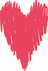 Cute colorful heart. Valentine's day symbol. 