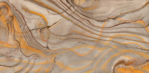 Rustic beige marble texture background with golden vines on surface. metallic effect granite...