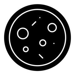 petri dish solid icon