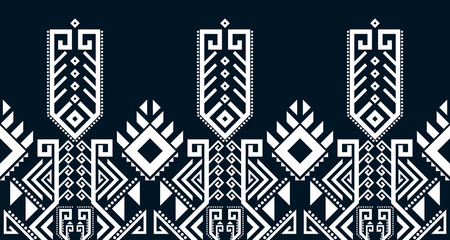 abstract ethnic pattern seamless design line white Aztec geometric background EP.77