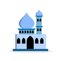Art illustration icon logo moslem culture religion symbol of building mosque