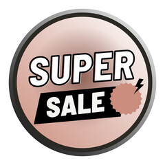 Simple SUPER SALE label