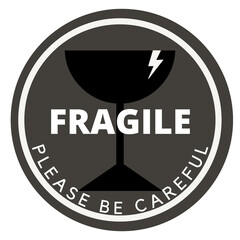 Fragile Attention Sticker