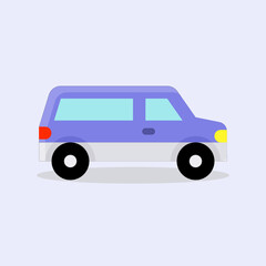 Art illustration icon logo flat cartoon transportation design symbol concept car of family activity