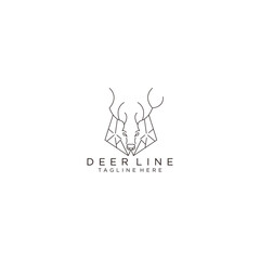 Deer logo icon vector image