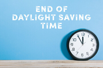 End of daylight saving time, Clock short before twelve
